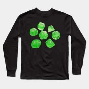 Acid green dice Long Sleeve T-Shirt